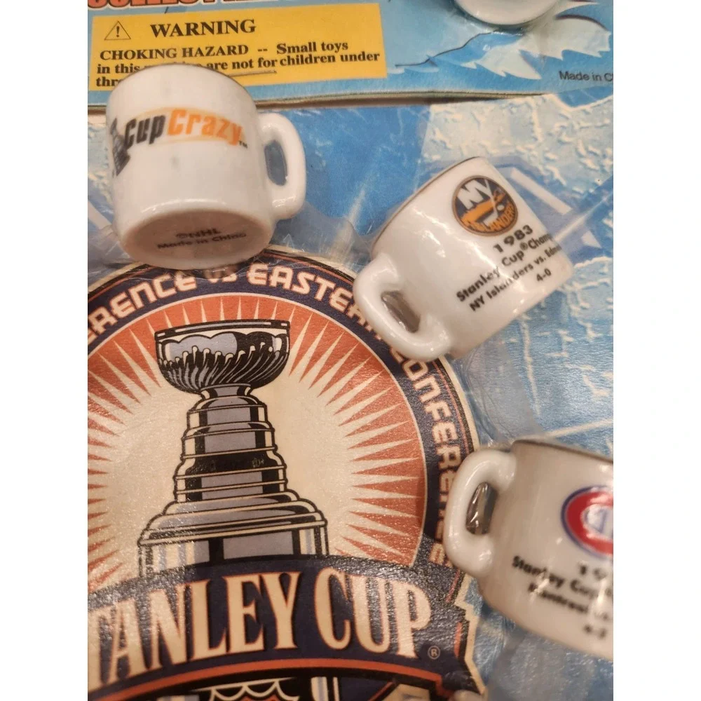NHL National Hockey Mini Team Cups Ceramic Official- 2 Sets New In Packages